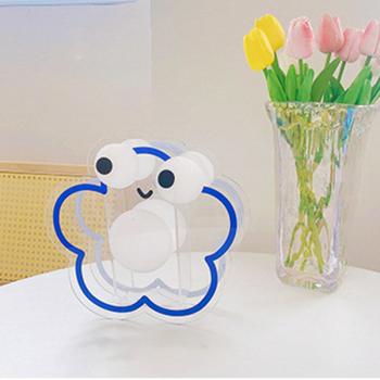 360Home dekorative Acryl Stifthalter Organisator blau blume Augen design